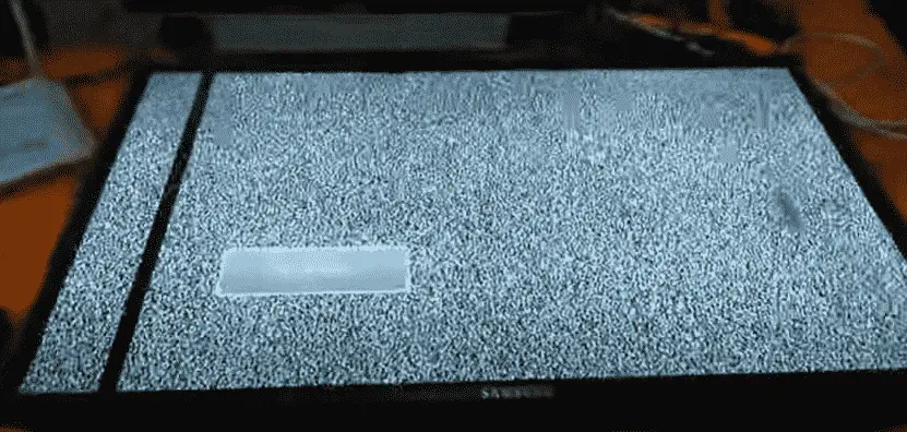 thick black line on samsung tv screen