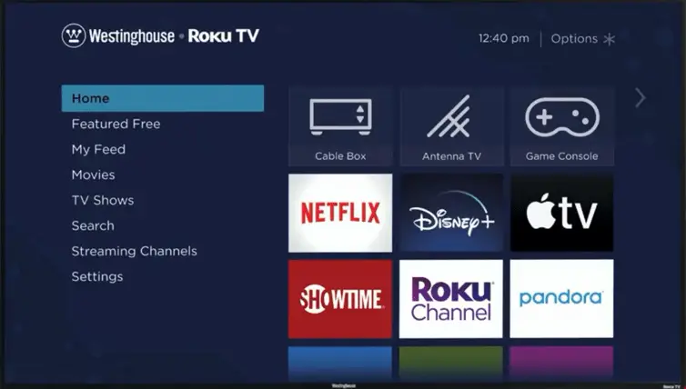 westinghouse tv apps not working