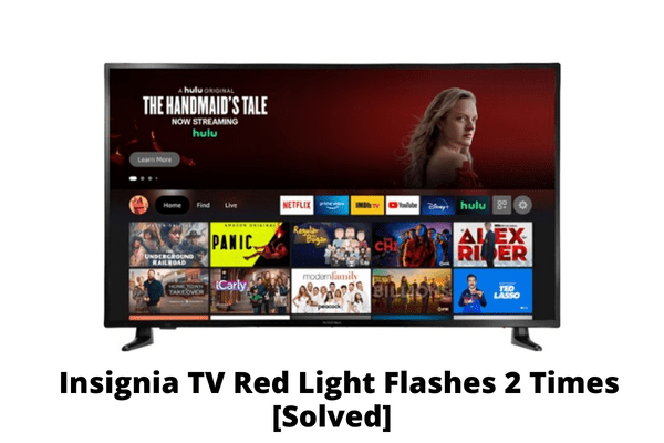 insignia tv red light flashes 2 times
