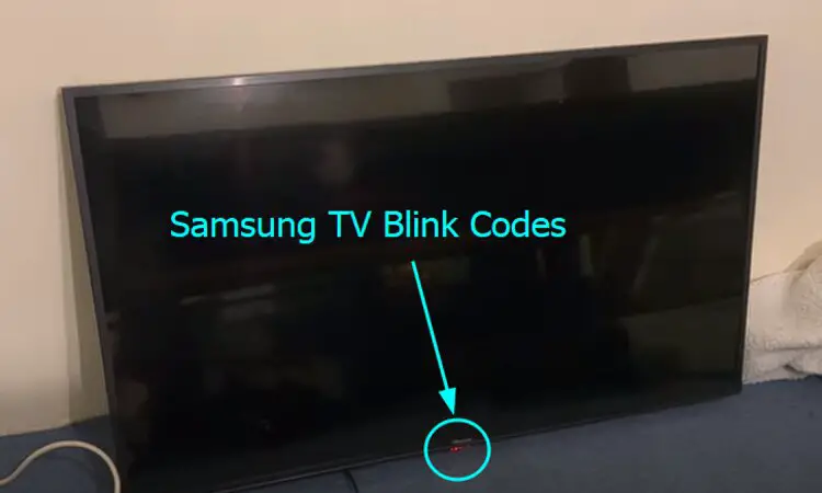 samsung tv blink codes