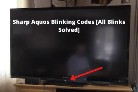 sharp aquos blinking codes
