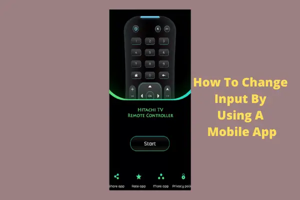change input by using a mobile app