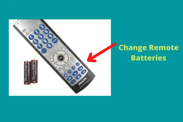 change tv remote batteries