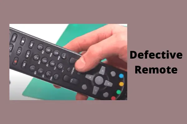 defective remote
