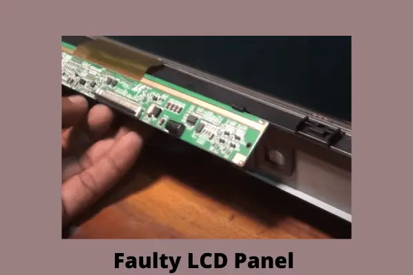 faulty lcd panel