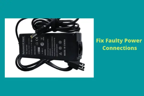 fix faulty tv power connection