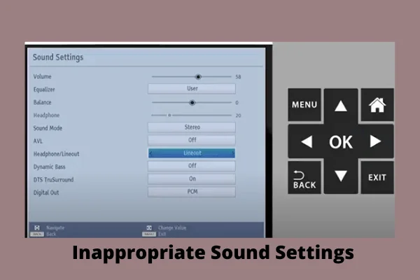 inappropriate sound settings