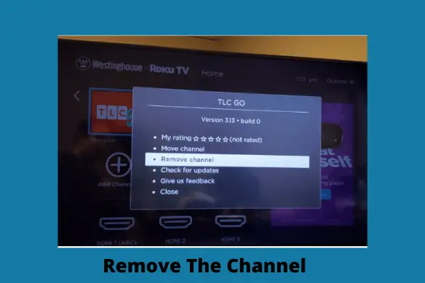 remove the channel