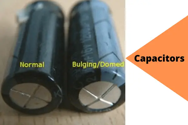  blown capacitors
