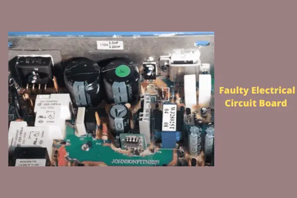 faulty electrical circuit board 