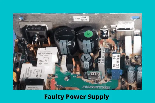 faulty power supply unit