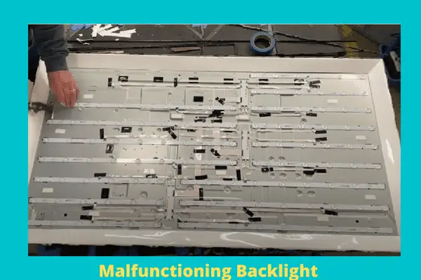 malfunctioning backlight 