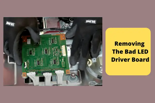 removing the bad LED driver board