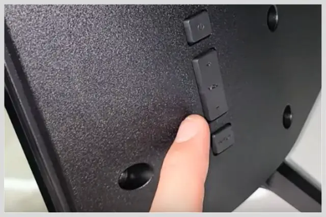 four buttons are located on your TV's back