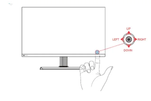 change pixio monitor input sources manually using the jog key