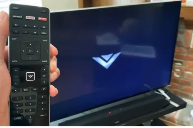 turn on and off vizio tv without remote or power button