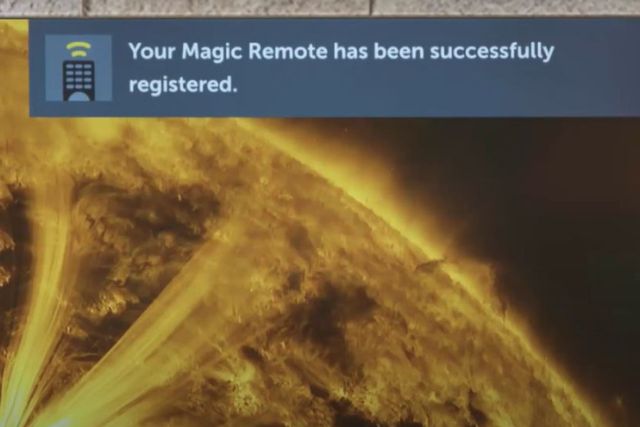 Re-register LG magic remote control