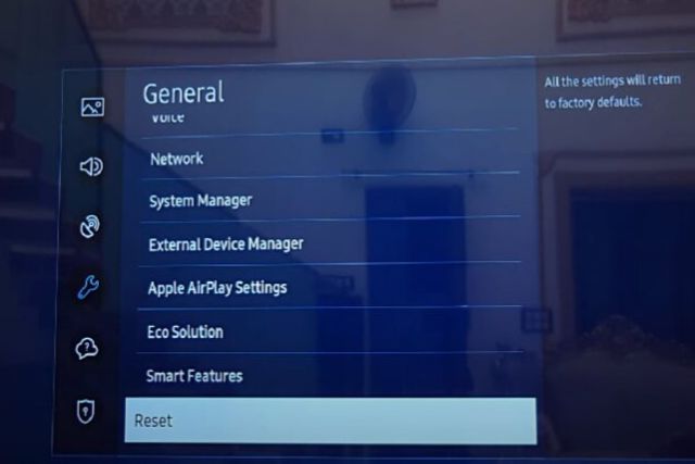 factory reset your samsung tv