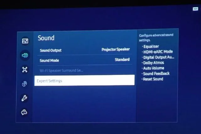 reset the tv’s sound