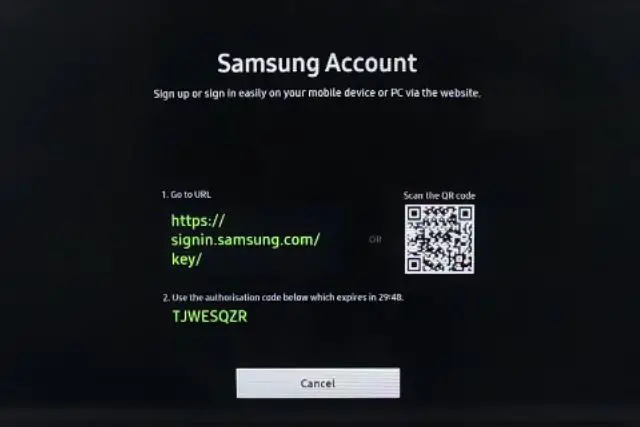samsung account information Is not correction