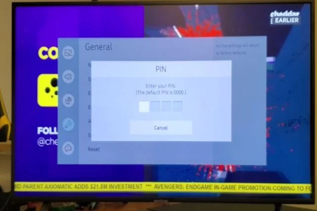 enter the pin