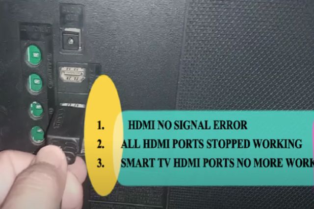 poor HDMI cable connection
