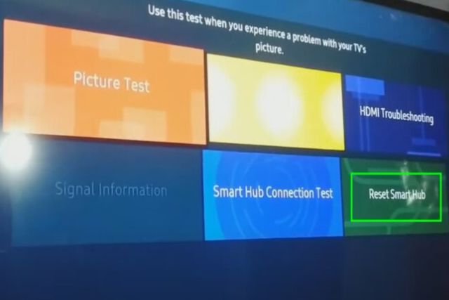 reset the smart hub instead of the TV
