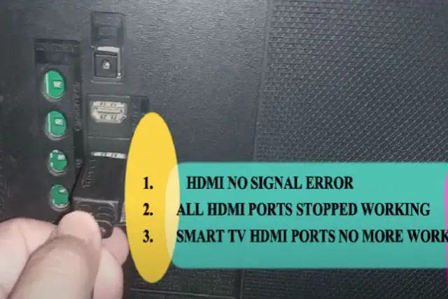 poor HDMI connection