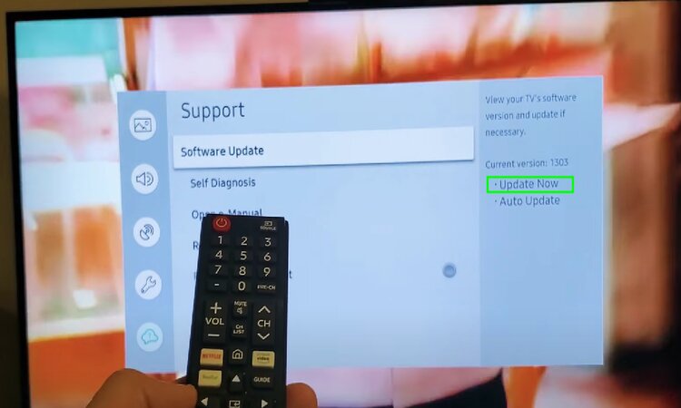 reset the factory setting of Samsung TV